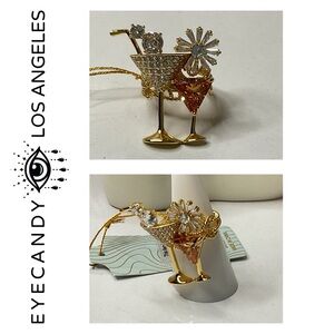 🐘🐘💓 Eye Candy Martini Glass Cocktail Ring